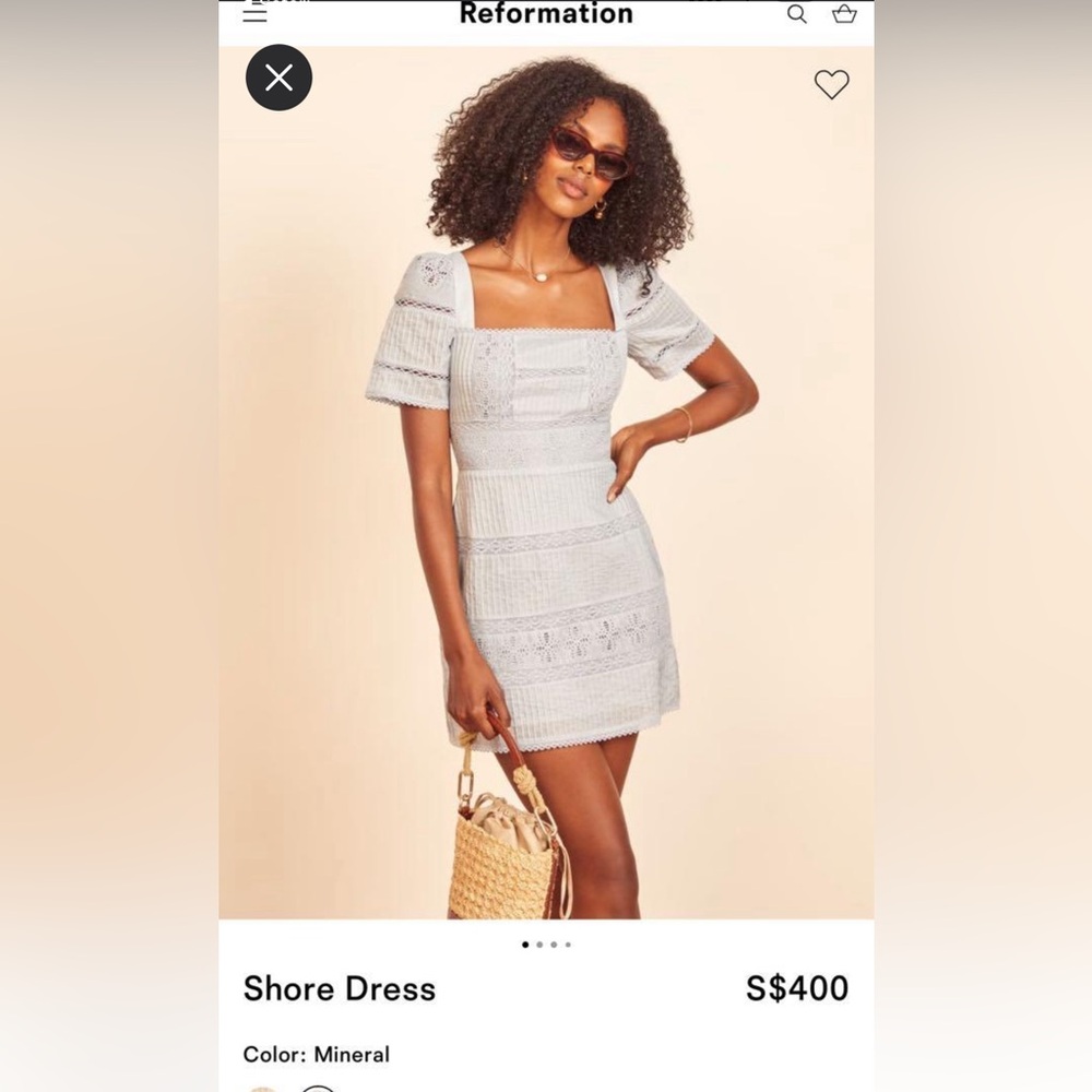 Reformation Shore Mini Dress
